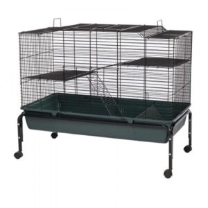 Extra Large Rabbit Cage with Stand on Wheels 101.5 x 51 x 84cm Shop Playpens