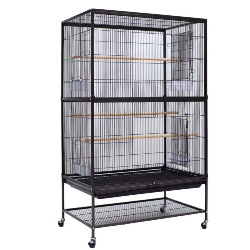 Medium Parrot Cage On Stand (76 x 46 x 109cm) – Shop Playpens